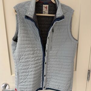 Men's Light Gray Quilted Vest